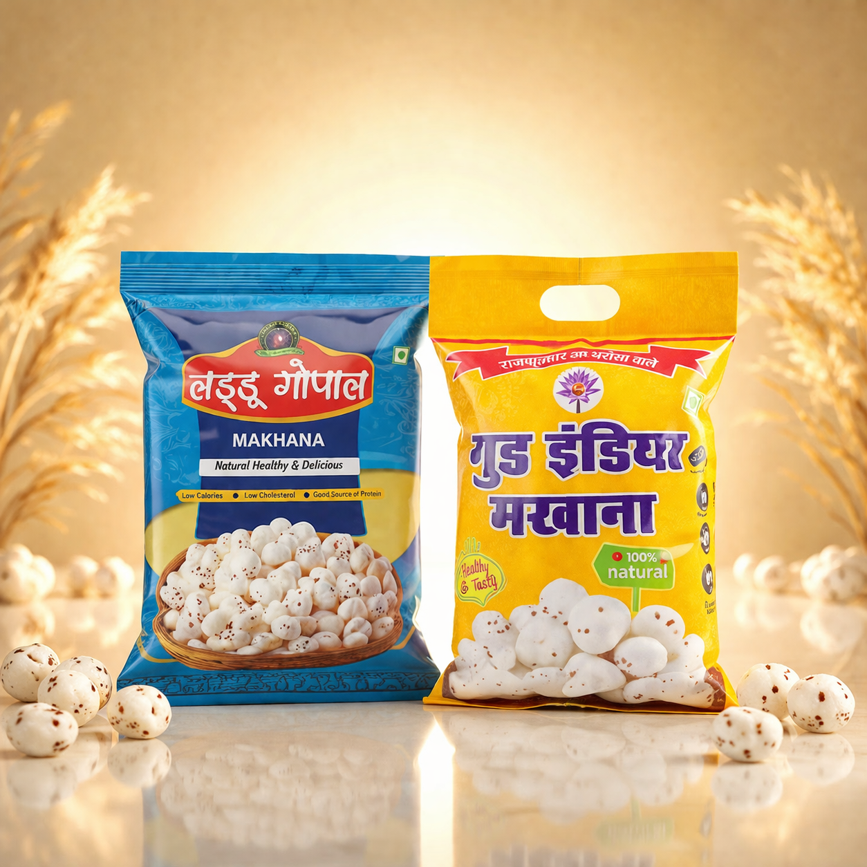 Laddu Gopal & Good India Makhana (500gm) Combo Pack