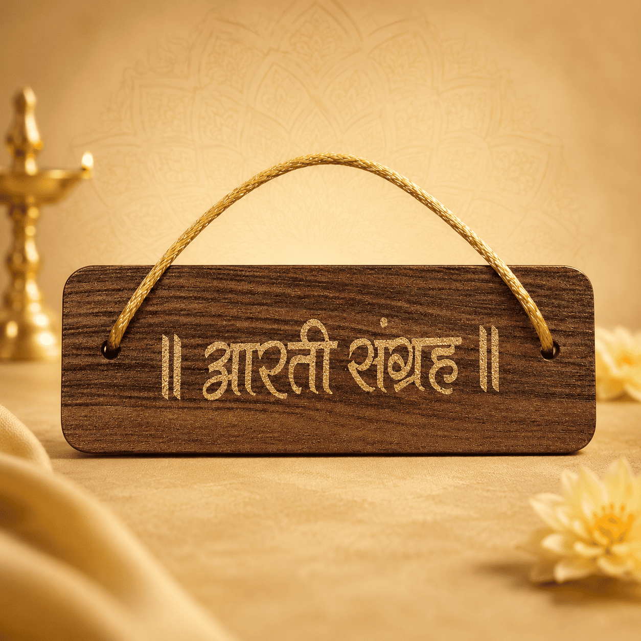 Aarti Sangrah Wooden Cover Book